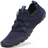 SAGUARO Badeschuhe Damen Strandschuhe Herren Slip On Atmungsaktiv Schnelltrocknend Wasserschuhe Outdoor Sommer Unisex Blau 40