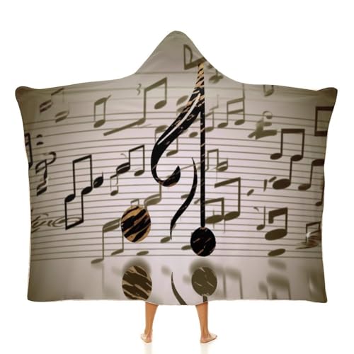 Cape à capuche musique anti-froid pour travailler au bureau confortablement