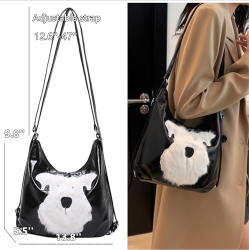 Bolso Tote Blanco Uso Dual para Mujer y Niñas miniatura 2