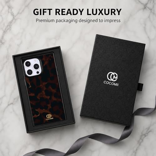 Image of COCOMII Rectangle for iPhone 16 Pro Case, Chestnut Leopard
