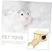 BESPORTBLE 2pcs Wooden Hamster Hideout House with Ladder DIY Assembly Small PET Nest Wooden Hamster Hut for Gerbils and Mice Sleeping House and Hiding Toy