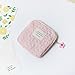 Pink Frogued Mini Handbag Organizer Compact Travel Bag Fashion Women Small Cosmetic Coin Pouch Zipper Closure Lightweight Portable Accessory Storage, Coin Purses and Pouches