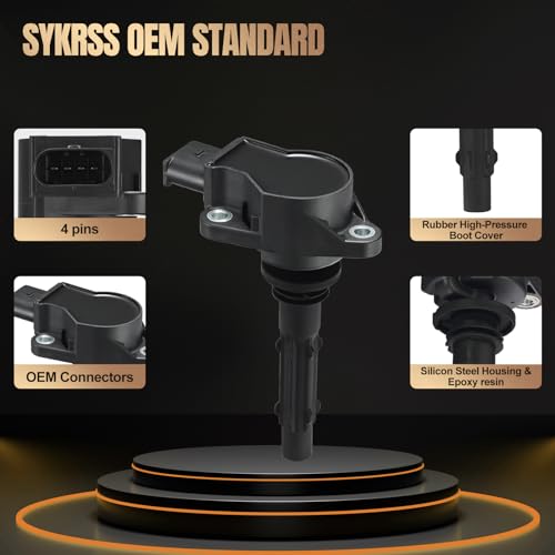 Image of 6-Pack UF535 Ignition Coil Pack Compatible with Mercedes-Benz C300 C350 C230 CLK350 S550 C280 E350 ML350 SLK280 GLK350 R350 SLK350 S400 Sprinter 2.5L 3.0L 3.5L V6 Replaces C1691 5C1748