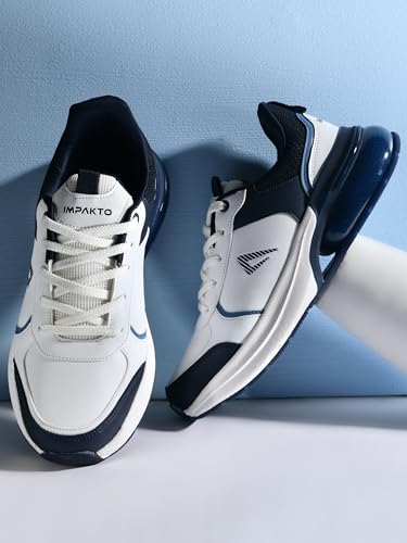 Image of Impakto Flex Onyx Men Casual Sneaker Classic Rounded to Pampering Cushioned Extra Comfort Lace-Up