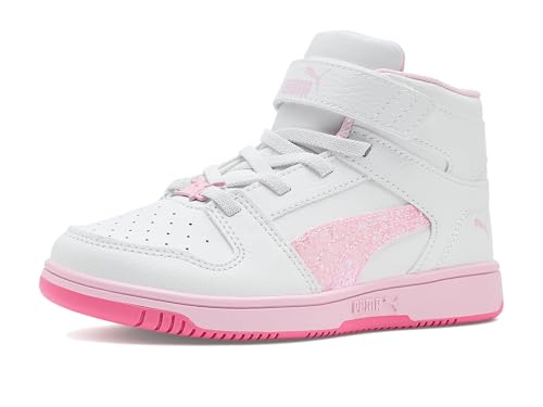 Image of PUMA Kids' Rebound Layup Mid Hook and Loop Sneakers