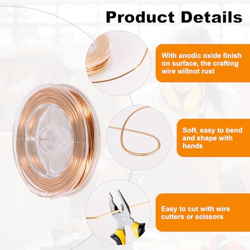 Electroculture Gardening Kupferdraht, 10 m Kupferspule für Gartenarbeit, Elektrokultur Kupferspulen Antennen, Gardening Reiner Kupferdraht, Elektrokultur Pflan Kupferdraht für Pflanzen und Gemüseanbau