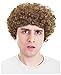 Light Brown Afro Wig Buddy Wig Elf Wig Napoleon Wig 70's Afro Wig