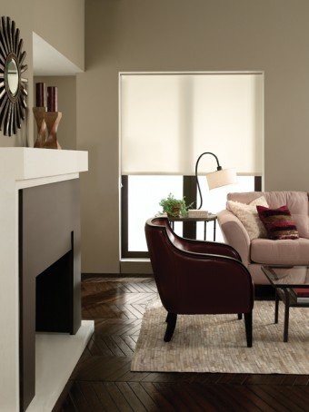 Windowsandgarden Custom Roller Shades, Any Size 19-96 Wide, 78W X 49H, Serena Room Darkening Charcoal #TOP4