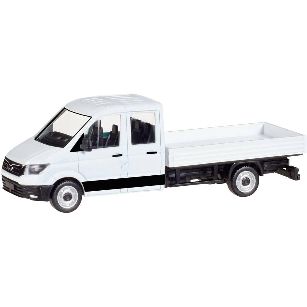 Herpa 13215 "Man Tge Double Cabin With Platform Mini Kit, White