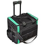 Amazon Basics Tool Rolling Bag, Black, 20 Pockets