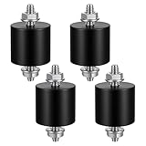 4 Pack 25x25mm M6 Rubber Vibration Isolator Mounts, Rubber Isolator Mounts, Rubbers Mount Shock Absorber, Anti Vibration Pads for Fitness Equipment