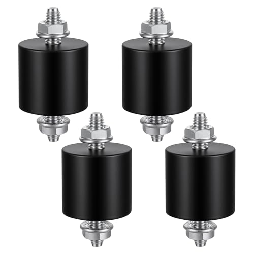 4 Pack 25x25mm M6 Rubber Vibration Isolator Mounts, Rubber Isolator Mounts, Rubbers Mount Shock...