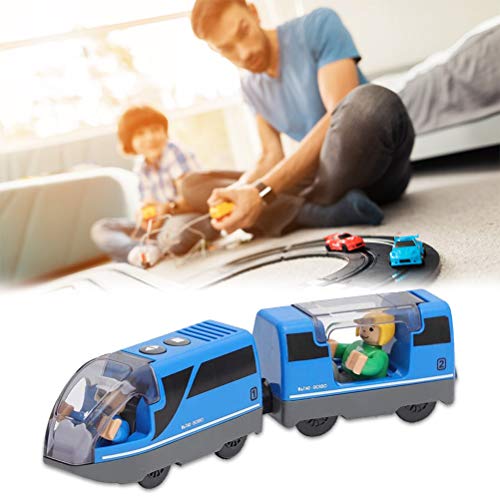 Elektrisches Zugspielzeug Holzeisenbahn Zug Batteriebetriebene Aktion Lokomotive Zug Spielzeug Zug Magnetisches… – Bild 4