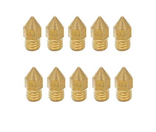 REES52 5pcs 0.2mm MK8 M6 Nozzle 3D Printer Nozzles for 3.0mm Makerbot Creality CR-10 ANET A8 CR-10 M6 3D Printer-image-37