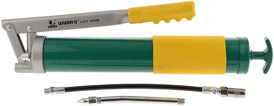 Inrialグレード高圧亜鉛合金グリースガン10000PSI、長持ちするスプリング、車、トラック、トラクター、船舶、ローラー、ハーベ