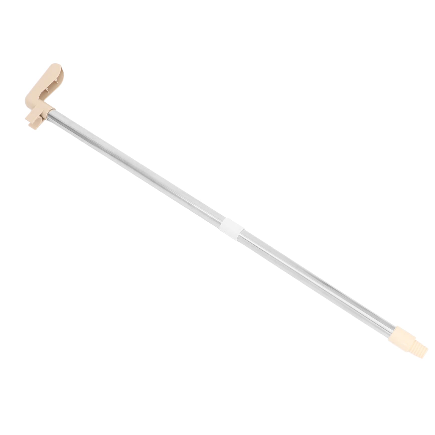 CONGARTENO Detachable Stainless Steel Dustpan Handle with Buckle Comfortable Grip for Easy Floor Cleaning Metal Replacement Rod for Indoor and Outdoor Use