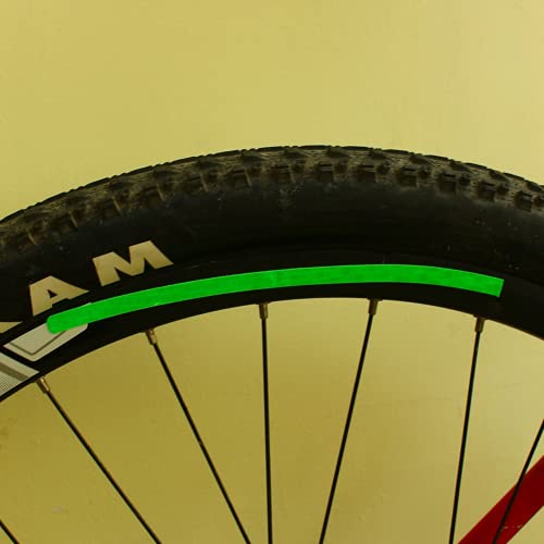 Tomantery Reflective Sticker Tape, E Easily Installed Bike Safety Reflector Bicycle Wheel Sticker Not Fade Efficiency for Bicycle