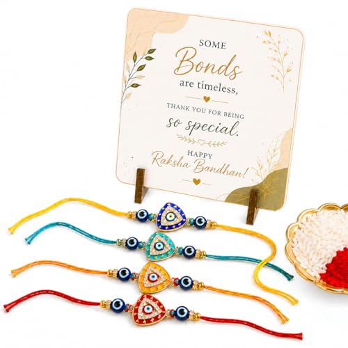 Image of JAIPUR ACE Raksha Bandhan Rakhi Gift Combo with Designer Rakhi, Puja Thali, 2 Katori Bowls, Roli Kumkum & Greeting Card for Brother, Bhai, Bhaiya | Complete Celebration Set