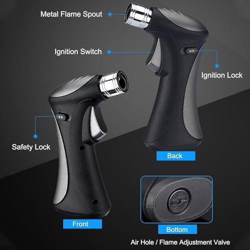 Encendedor metálico directo con ajuste y diseño windproof miniatura 4