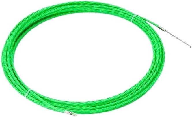 Fish Tape 4mm Cable Push Puller Fiberglass Duct Rodder Fish Tape Electrical Wall Wire Cable Guide Device Aid Tool 5/10/15/20/25/30/40/50M(50M)