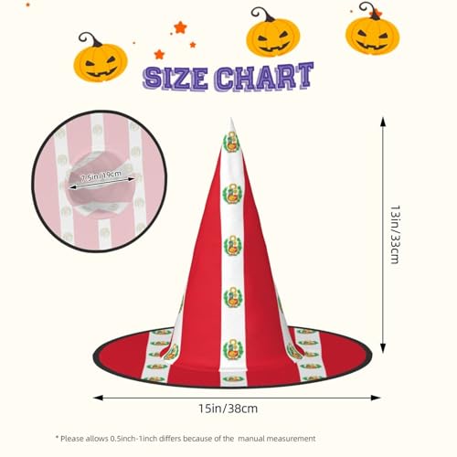Chapeaux de sorcière Halloween imprimé Pérou pour renouveler votre décoration