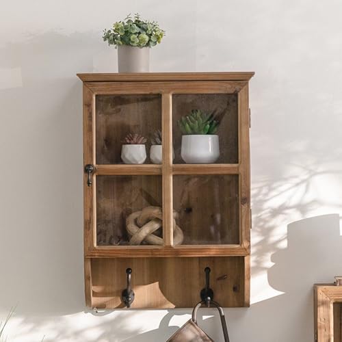 YYBHKHBY Armario Pared Estilo Retro,Vitrina