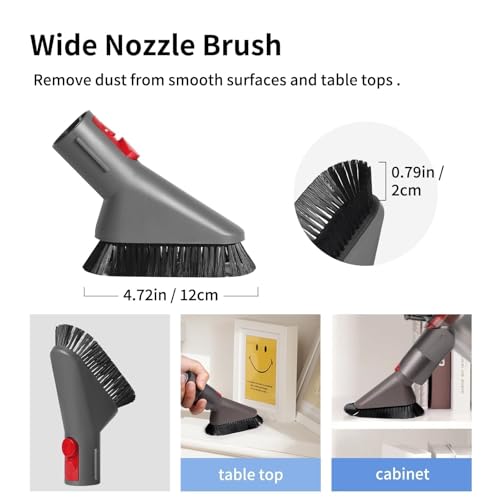 6 Stück Staubsauger Zubehör Set für Dyson Gen5 V7 V8 V10 V11 V12 V15 SV10 SV11, Staubsauger Ersatzteile Düsen, Staubsaugeraufsatz