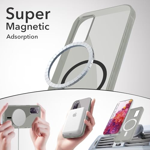 Image of Jkobi Lifetime Anti-Yellow MagSafe Compatible Clear Back Cover Case for Samsung Galaxy S20 FE 4G | S20 FE 5G (Sleek Hard Crystal | Shockproof and Camera Protection)