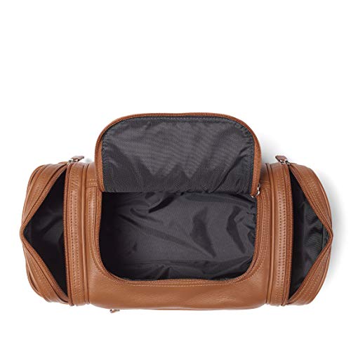 Leatherology Cognac Multi Pocket Toiletry Bag #TOP4