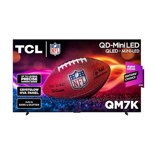Image of TCL 98 Inch Class QM7K Series | Mini LED QLED 4K HDR | 98QM7K, 2025 Model | 120HZ-144HZ Anti Reflective Screen Smart Google TV Dolby Atmos Onkyo Audio | Voice Remote Alexa Gaming Streaming Television