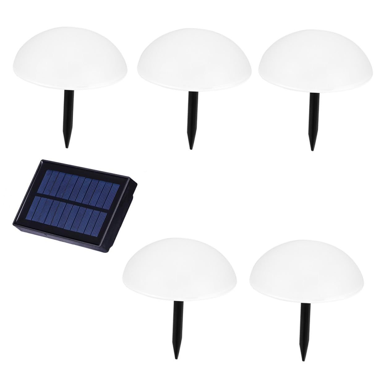 Solar Ground Stake Light Hemisphere Design Solar Garden Lamp Warm Light Easy Installation Outdoor Landscape Decor