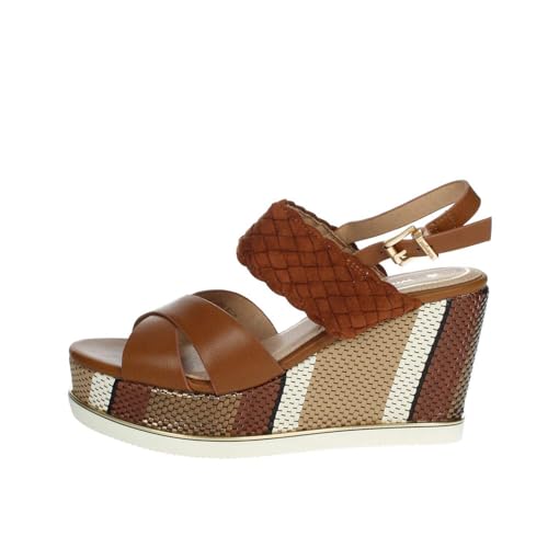 Wrangler WL21740A Sandale Femme - Chaussures d'été décontractées en cuir beige