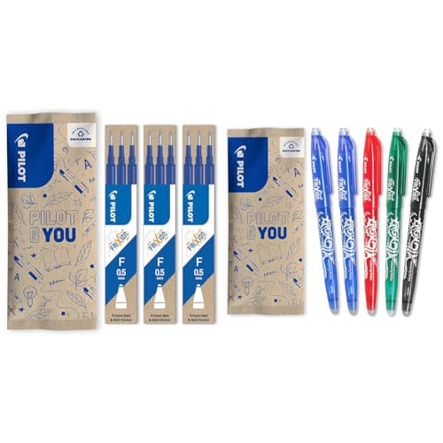 Recharges FriXion Pilot encre gel effaçable pour ne jamais manquer d'encre