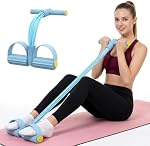 Multifunctional Pedal Resistance Band with Handle,4/6/8 Tubes for All Weights,Premium Thick-Gauge TPE Tubes with 300% Stretch for Full Body Workouts.