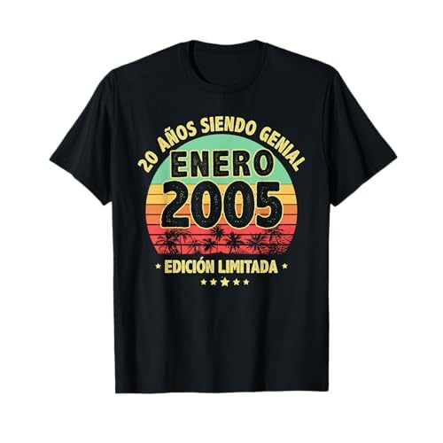 Enero 2005 20 Años Hombre Cumpleaños Regalo Enero 2005 Camiseta