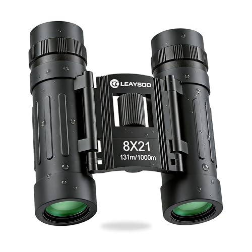 Compact 8x21 Binoculars for Adults & Kids,Waterproof High Powered Mini Binocular - Easy Focus for Bird Watching,Hunting,Travel,Concert,Hiking & Outdoor Sports