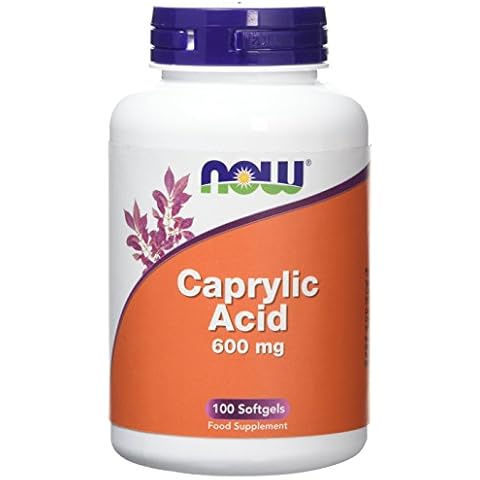 Now Foods Caprylic Acid Softgels, 600 mg, Pack of 100 Cover