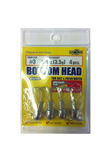 EcoGear parte inferior cabeza # 3 1/16oz. (1.8G) 4pcs. (importación de Japón)