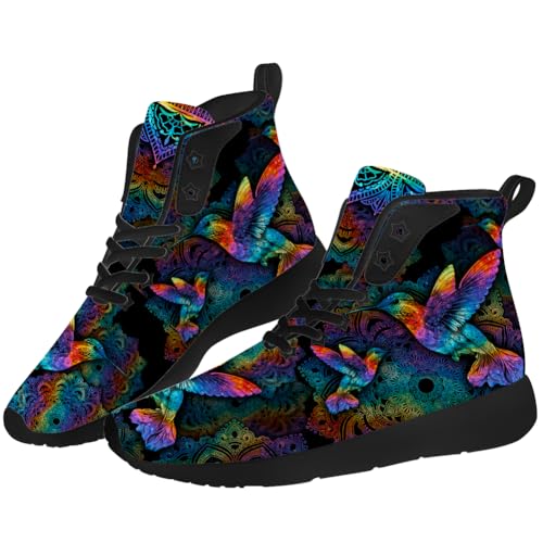 Hummingbird Shoes for Men Women Bird High Top Sneakers Casual Shoes Gifts for Girlfriend Boyfriend2