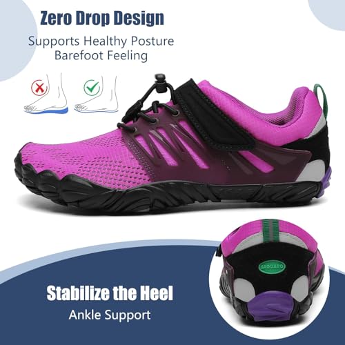 Image of SAGUARO Womens Mens Barefoot Shoes Minimalist Trail Runner Wide Toe Box Zero Drop Outdoor Cross Training Shoe