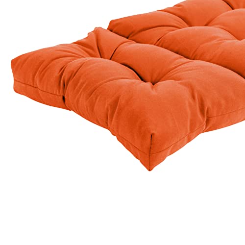 Image of QILLOWAY Outdoor Chaise Lounge Cushion 74x22x4 Inch, Waterproof Weather Resistant Replacement Pad for Patio Pool Furniture, Orange