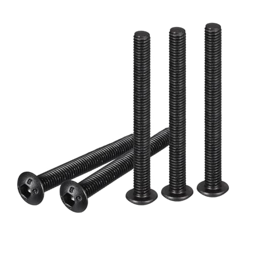 DTGN M3-0.5x30mm Button Head Socket Cap Screws - 100Pack - Good for Machine - Carbon Steel Black Oxide - Hex Drive Full Thread Fasteners