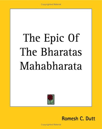 Buy The Epic Of The Bharatas Mahabharata — BookShops.in
