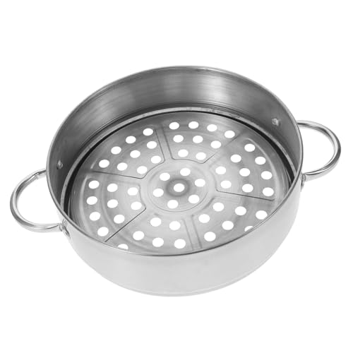 Mobestech Cesta de Vapor Redonda Inoxidable Insertos Cocción Vapor Cocinas Casa o Restaurantes Verduras Arroz
