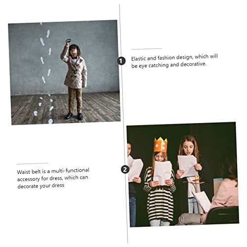 Belt Elastic Waistband Stylish Waistband with Waist Buckle Elastic Waist Strap Useful Dress Waist Strap2