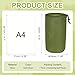 YELARXI Stuff Sack, Nylon Waterproof Storage Sacks Portable Drawstring Dry Stuff Bag Gear Organization with Toggle, 7x13Inch Fit for Backpacking Camping Traveling Hiking(Dark Green)