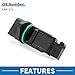 A ABSOPRO MAF Sensor No.ERR7171 MAF Mass Air Flow Sensor for Volkswagen Jetta L4 2.0L 1999-2001 Plastic Metal Black