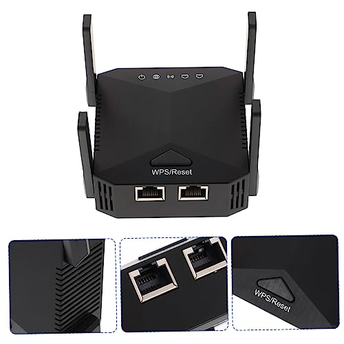 KICHOUSE Faixa De Sinal Do Repetidor De 1200M Reforço De Sinal De 5 Ghz Com Roteador De 4 Antenas Re