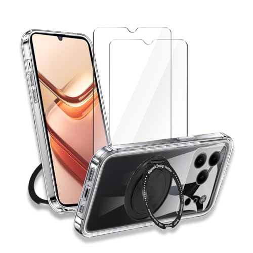 Coque Doogee Note 56 transparente silicone antichoc avec protège-écran 9H et support