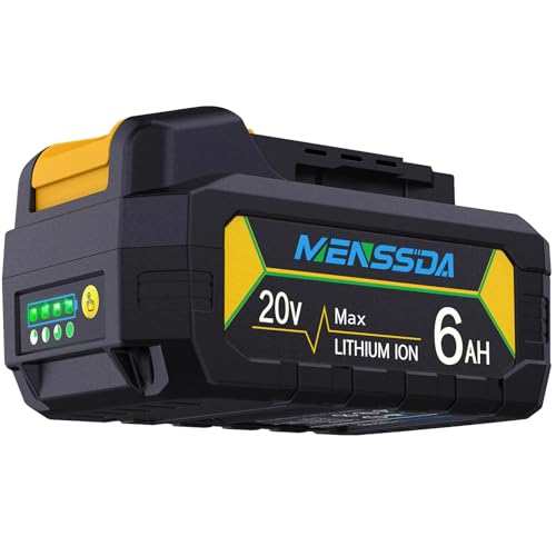 Image of 1Pack True 6AH Capacity Replacement Battery Compatible with Dewalt 20V Max Tool, 20 Volt Batteries Compatible with DCB207 DCB204 DCB201 DCB200 Series Power Tools, High Power Cells